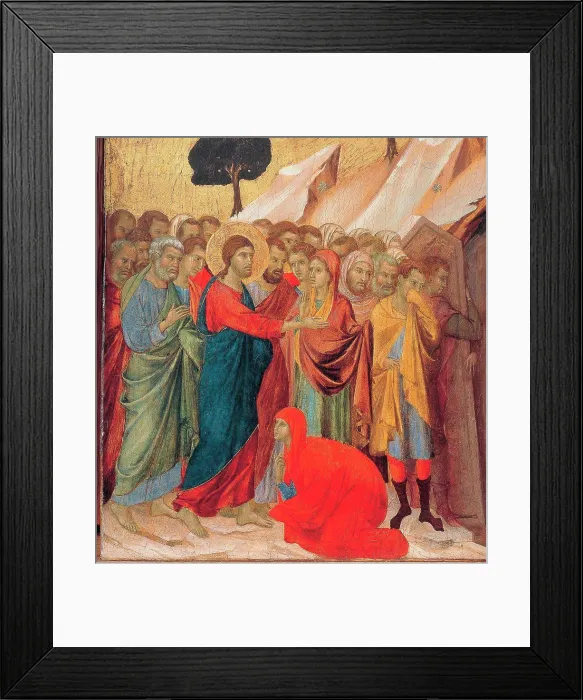Framed Print : The Maesta, front, by Duccio di Buoninsegna