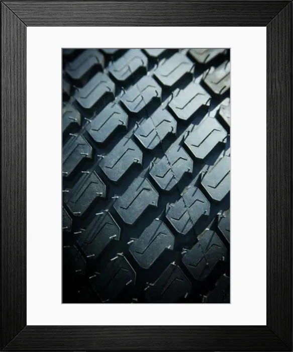 Framed Print : New tire tread Framed Print : New tire tread