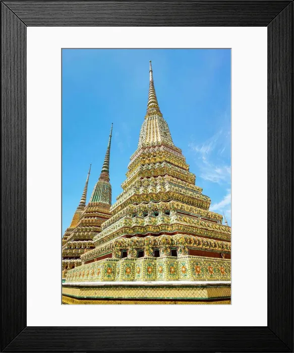 Framed Print : Stupas at Wat Pho (Temple of the Reclining Buddha), Bangkok, Thailand Framed Print : Stupas at Wat Pho (Temple of the Reclining Buddha), Bangkok, Thailand
