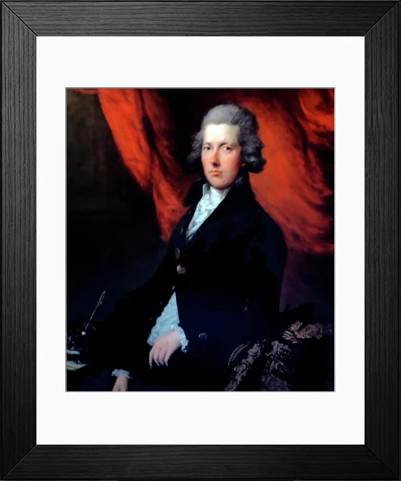 Framed Print : Portrait of William Pitt the Younger by Thomas Gainsborough (1727-1788) English portrait and landscape painter Framed Print : Portrait of William Pitt the Younger by Thomas Gainsborough (1727-1788) English portrait and landscape painter