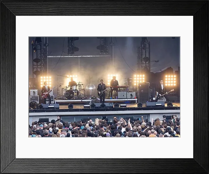 Framed Print : Daniel Kessler (guitarist), Samuel Sam Fogarino (drummer) Framed Print : Daniel Kessler (guitarist), Samuel Sam Fogarino (drummer)