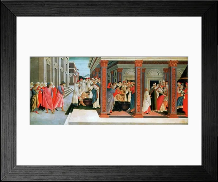 Framed Print : Four Scenes from the Early Life of Saint Zenobius c Framed Print : Four Scenes from the Early Life of Saint Zenobius c