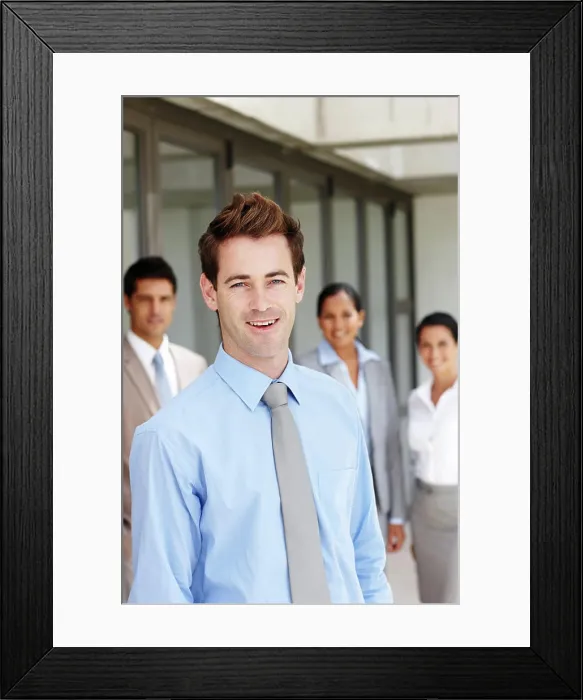 Framed Print : Portrait, man and happy in office for leadership Framed Print : Portrait, man and happy in office for leadership