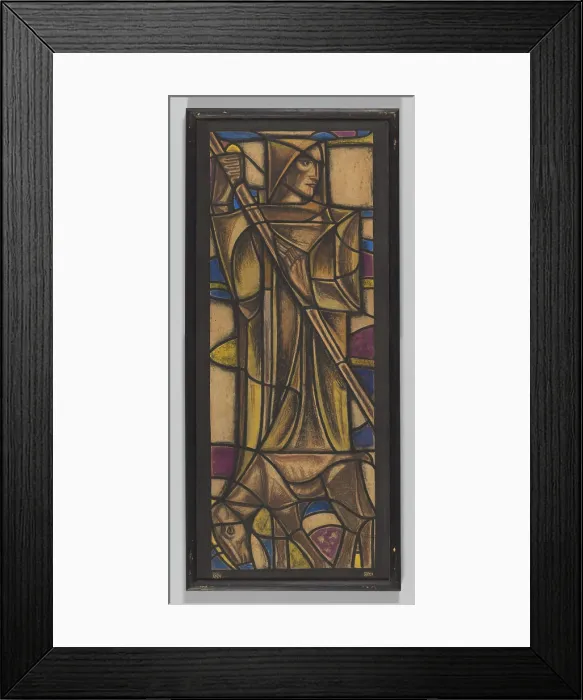 Framed Print : Design for Raam in the Amsterdams Lyceum, 1922 drawing cardboard. chalk brush Framed Print : Design for Raam in the Amsterdams Lyceum, 1922 drawing cardboard. chalk brush