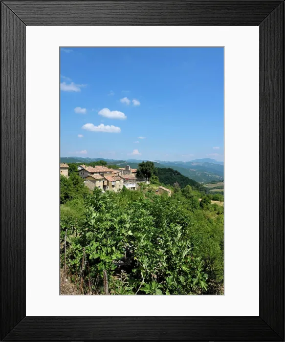 Framed Print : Village of Meschia. Municipality of Roccafluvione. Sibillini Mountains. Marches. Italy Framed Print : Village of Meschia. Municipality of Roccafluvione. Sibillini Mountains. Marches. Italy