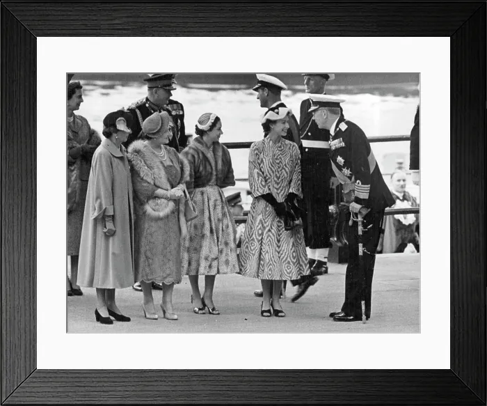 Framed Print : King And Queen Of Sweden On State Visit To Britain