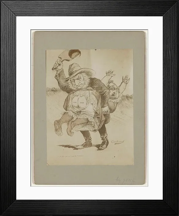 Framed Print : Photo production of a cartoon of Queen Victoria Framed Print : Photo production of a cartoon of Queen Victoria