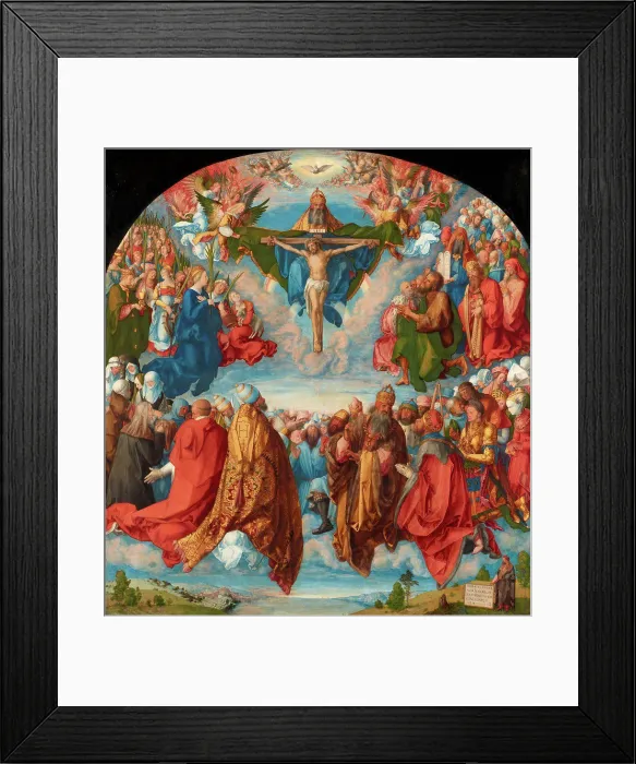 Framed Print : The Adoration of the Trinity (Landauer Altarpiece) by Durer
