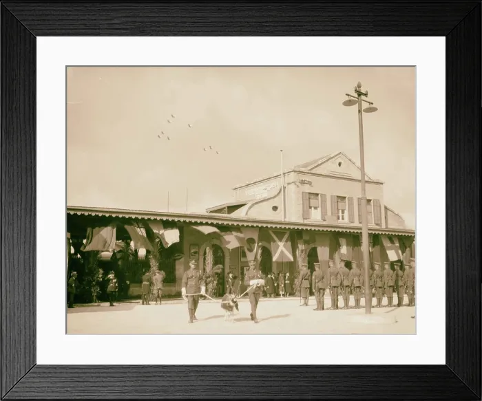 Framed Print : Arrival of Sir Arthur Wauchope as High Commissioner for Palestine