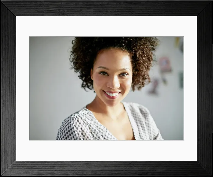 Framed Print : Portrait, smile and creative business woman in office for career