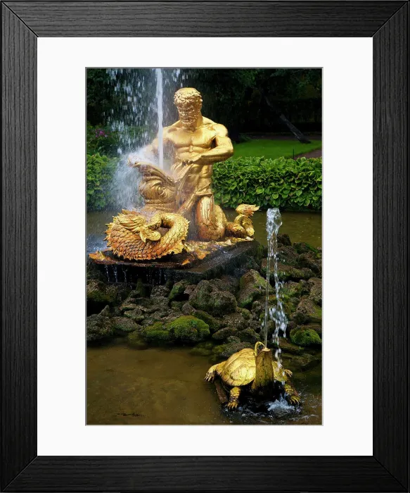 Framed Print : Triton Fountain at Summer Palace, Petrodvorets, St. Petersburg, Russia Framed Print : Triton Fountain at Summer Palace, Petrodvorets, St. Petersburg, Russia