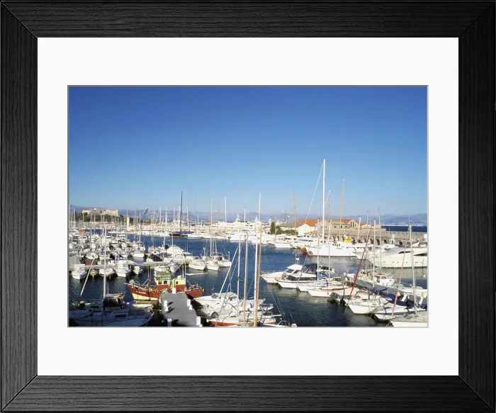 Framed Print : Europe, France, Cote D'Azure, Antibes. Harbor Framed Print : Europe, France, Cote D'Azure, Antibes. Harbor
