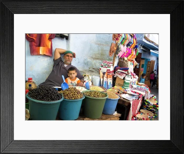 Framed Print : Medina, Chefchaouen, Morocco Framed Print : Medina, Chefchaouen, Morocco