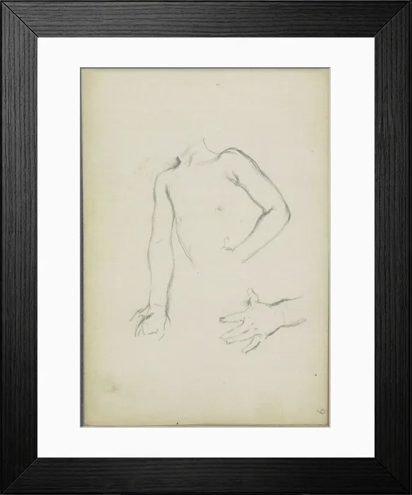 Framed Print : Pencil sketches by Anton Romako studying the proportions and anatomy of a child's body Framed Print : Pencil sketches by Anton Romako studying the proportions and anatomy of a child's body