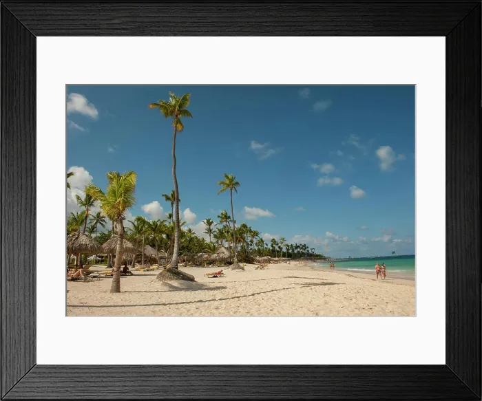 Framed Print : Dominican Republic, Punta Cana, Higuey, Bavaro, Iberostar Grand, Bavaro Beach
