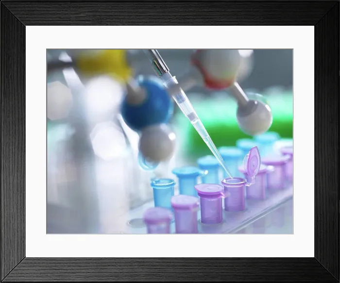 Framed Print : Biological research