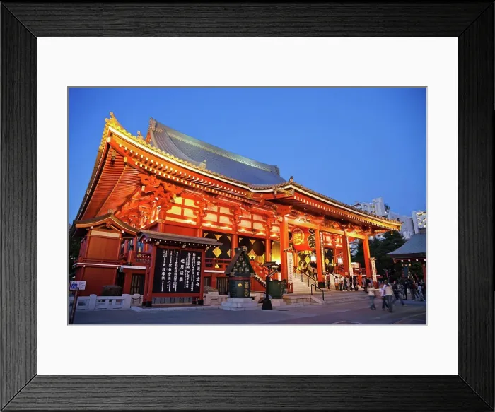 Framed Print : Japan, Tokyo, Asakusa, Asakusa Kannon Temple