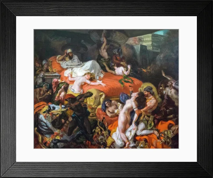 Framed Print : The Death of Sardanapalus 1844 Oil on canvas by Eugène Delacroix Framed Print : The Death of Sardanapalus 1844 Oil on canvas by Eugène Delacroix