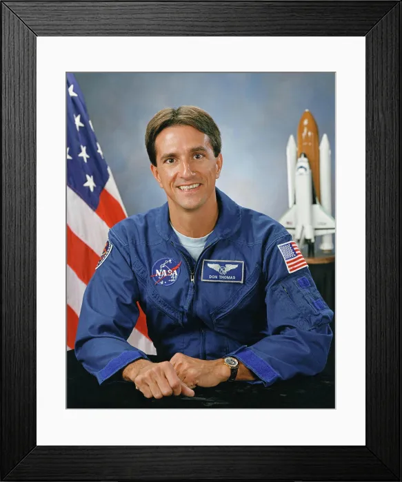 Framed Print : 1991 - Official portrait of astronaut Donald A. Thomas Framed Print : 1991 - Official portrait of astronaut Donald A. Thomas