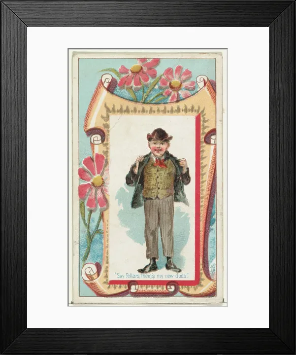 Framed Print : 'Say Fellars, them's my new duds