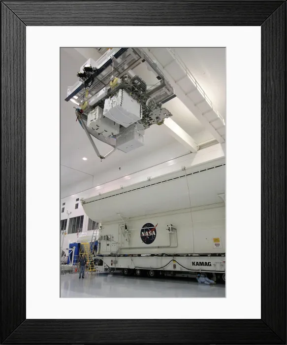 Framed Print : CAPE CANAVERAL, Fla. - In the Space Station Processing Facility at NASA's Kennedy Space Center in Florida Framed Print : CAPE CANAVERAL, Fla. - In the Space Station Processing Facility at NASA's Kennedy Space Center in Florida