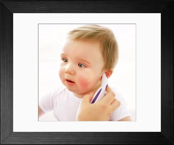 Framed Print : Temperature measurement