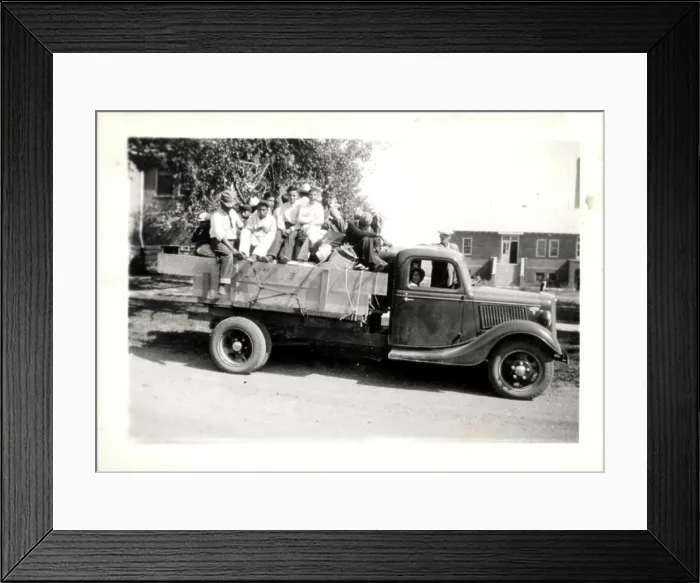 Framed Print : Returning from Club Camp. 1900 - 1960 Framed Print : Returning from Club Camp. 1900 - 1960
