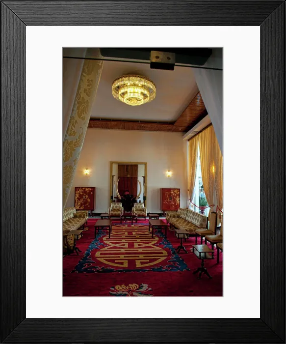 Framed Print : Unification Palace in Ho Chi Minh City (Saigon), Vietnam. President's Reception Room Framed Print : Unification Palace in Ho Chi Minh City (Saigon), Vietnam. President's Reception Room