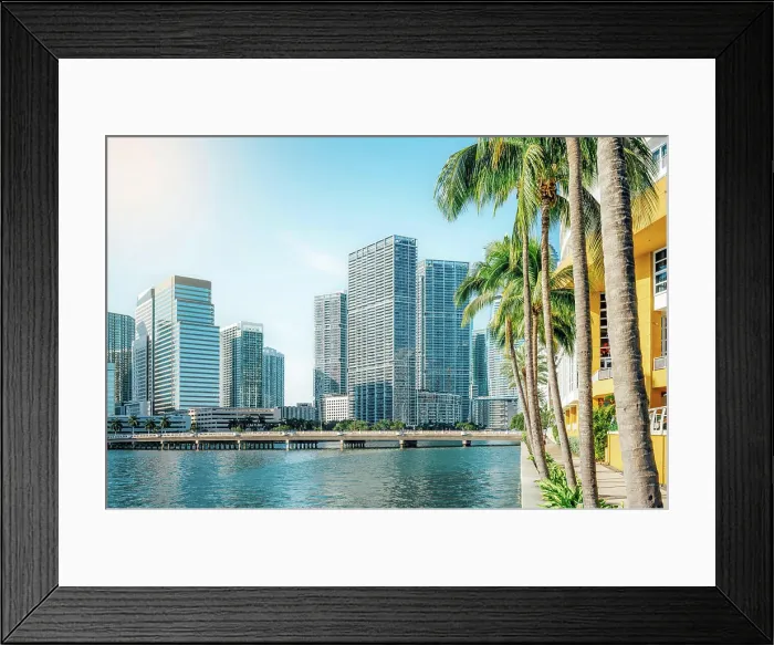 Framed Print : miami, florida modern buildings of miami seen from brickell key Copyright: xZoonar.com / frankxpetersx 22216347 Framed Print : miami, florida modern buildings of miami seen from brickell key Copyright: xZoonar.com / frankxpetersx 22216347