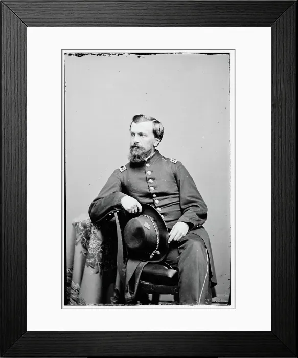 Framed Print : Captain Samuel Fisk, 14th Conn Framed Print : Captain Samuel Fisk, 14th Conn