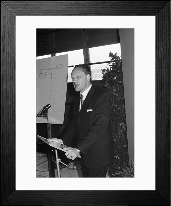Framed Print : Anefo photo collection. Opening of a new GVB garage in Amsterdam Noord Framed Print : Anefo photo collection. Opening of a new GVB garage in Amsterdam Noord