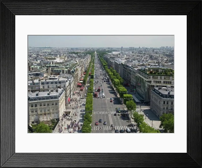 Framed Print : Aerial view of champs elysees Framed Print : Aerial view of champs elysees
