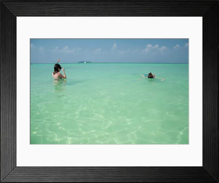 Framed Print : snorkeling in the tropical ocean, phi phi island thailand Framed Print : snorkeling in the tropical ocean, phi phi island thailand