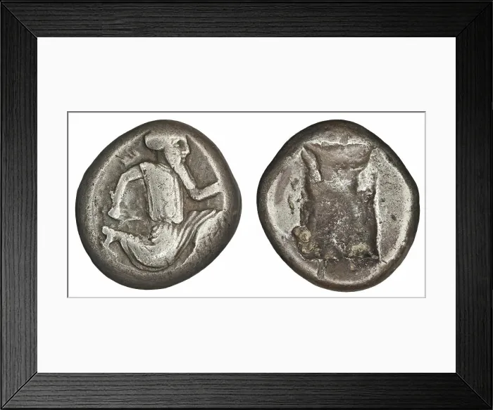 Framed Print : shekel (siglos). Artakserkses II (404-358 p.n.e.), ruler, Artakserkses III (359-338 p.n.e.), ruler Framed Print : shekel (siglos). Artakserkses II (404-358 p.n.e.), ruler, Artakserkses III (359-338 p.n.e.), ruler