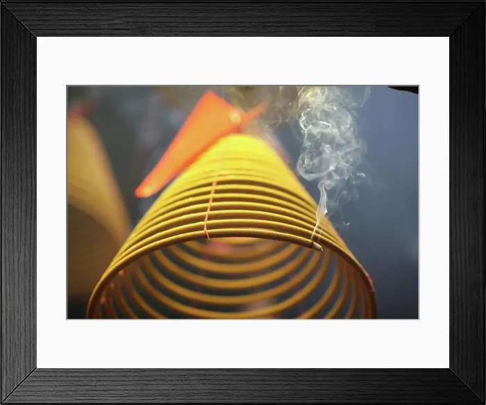 Framed Print : Pau Kong Temple. Incense coils Framed Print : Pau Kong Temple. Incense coils