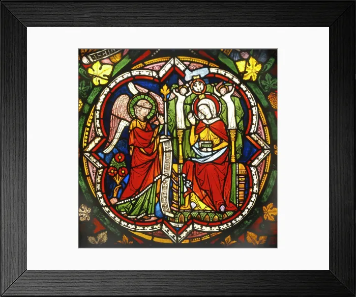 Framed Print : Cologne Cathedral, The Annunciation, 12th century Framed Print : Cologne Cathedral, The Annunciation, 12th century