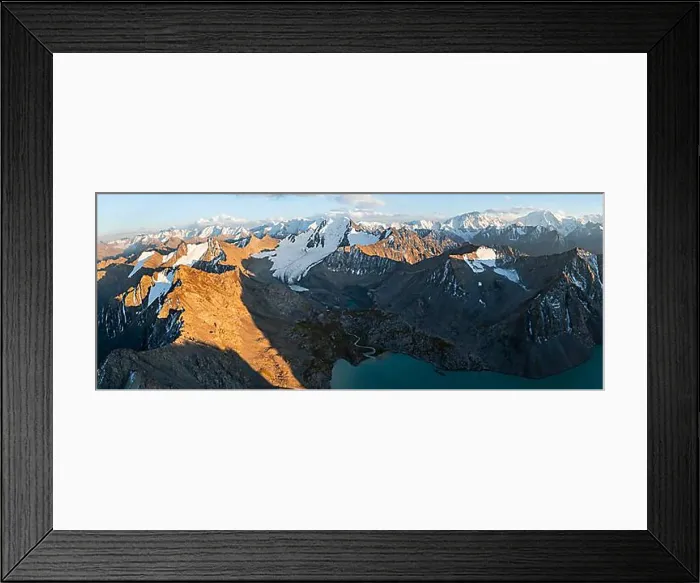 Framed Print : Evening mood, mountain panorama Framed Print : Evening mood, mountain panorama