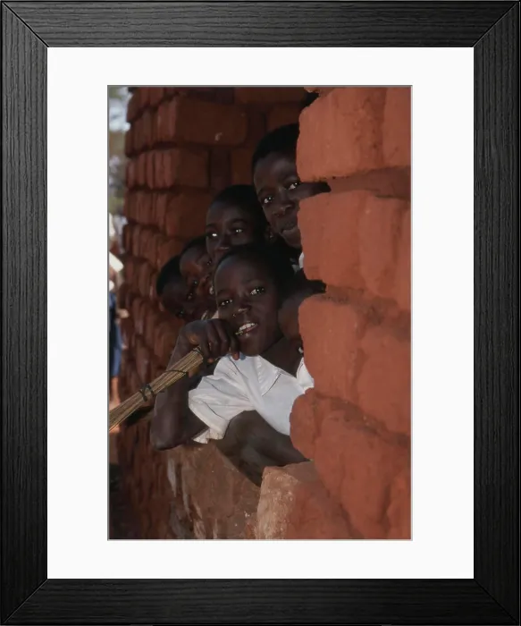 Framed Print : Western Tanzania, Tanzanian school boys. (Large format sizes available) Framed Print : Western Tanzania, Tanzanian school boys. (Large format sizes available)