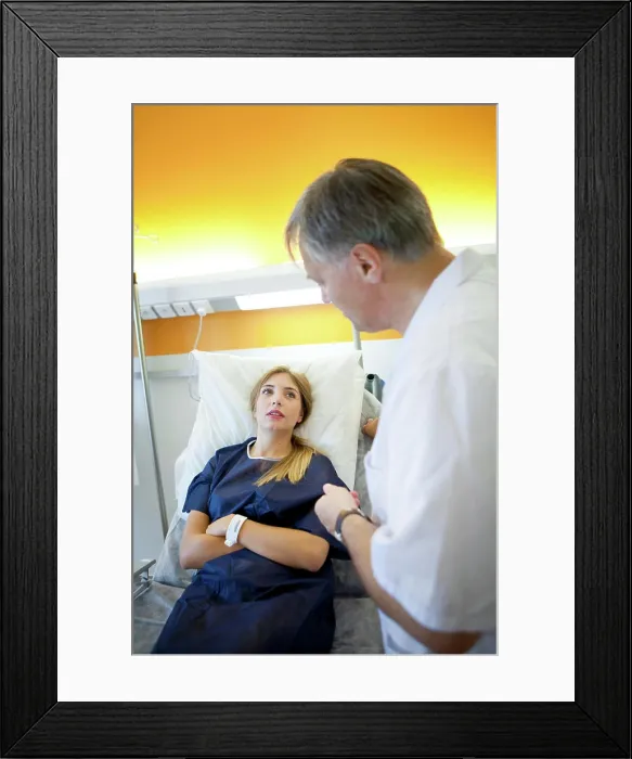Framed Print : Outpatient surgery