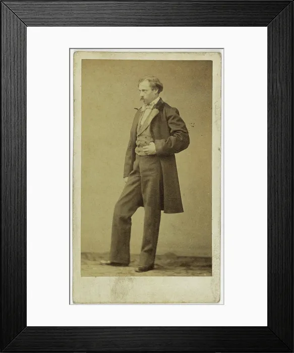 Framed Print : Portrait of Aurélien Scholl, (1833-1902) Framed Print : Portrait of Aurélien Scholl, (1833-1902)