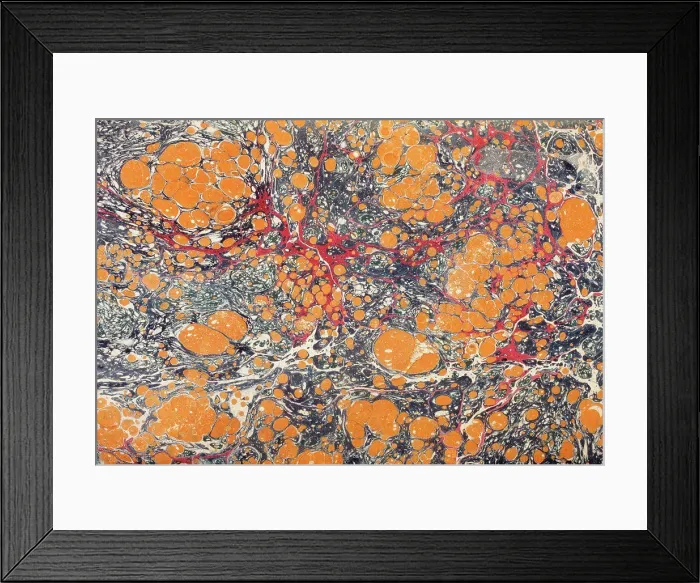 Framed Print : Decorative endpaper from a nineteenth century book Framed Print : Decorative endpaper from a nineteenth century book