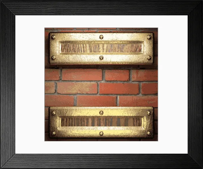 Framed Print : gold on brick background gold on brick background Copyright: xZoonar.com / OxanaxRishnyakx 5106385