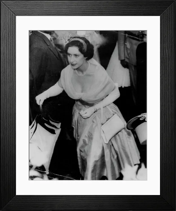 Framed Print : Princess Margaret - British Royalty - Portraits-1954-1959. March 09, 1955 Framed Print : Princess Margaret - British Royalty - Portraits-1954-1959. March 09, 1955