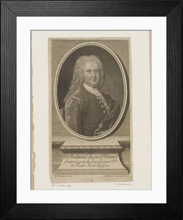 Framed Print : PortraT van Ferdinand August Hommel Framed Print : PortraT van Ferdinand August Hommel