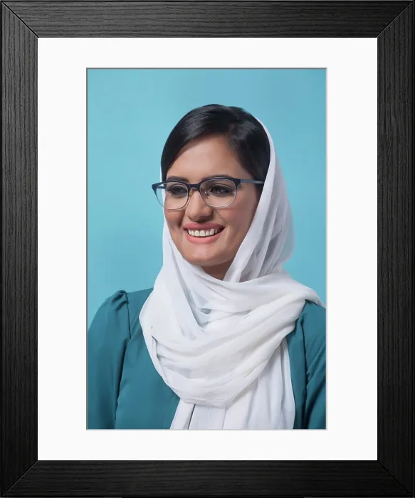 Framed Print : Woman In white dupatta Framed Print : Woman In white dupatta