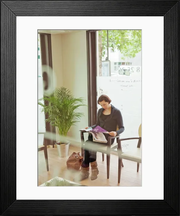 Framed Print : Center for Radiology and Medical Imaging in Paris. WAITING ROOM Framed Print : Center for Radiology and Medical Imaging in Paris. WAITING ROOM