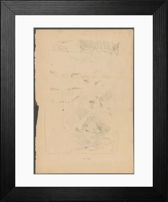 Framed Print : Sketch of an aquarium, draughtsman: Gerrit Willem Dijsselhof, 1876 - 1924, paper, h 542 mm × w 370 mm Framed Print : Sketch of an aquarium, draughtsman: Gerrit Willem Dijsselhof, 1876 - 1924, paper, h 542 mm × w 370 mm
