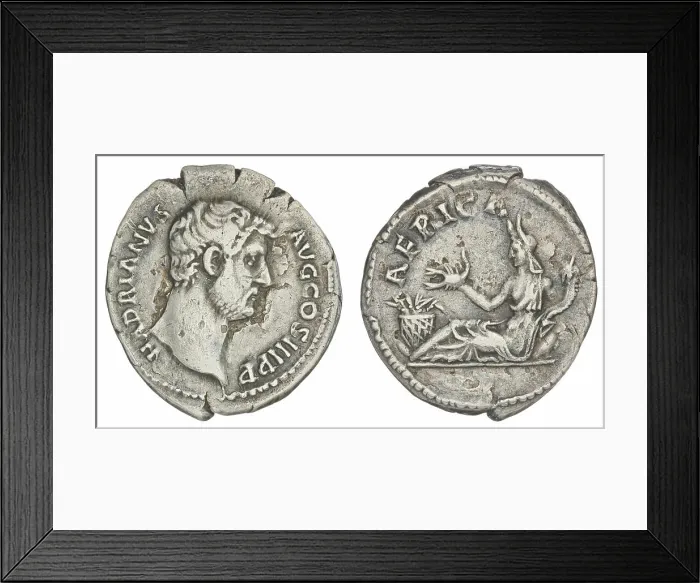 Framed Print : denarius. Hadrian (Roman emperor; 117-138) Framed Print : denarius. Hadrian (Roman emperor; 117-138)