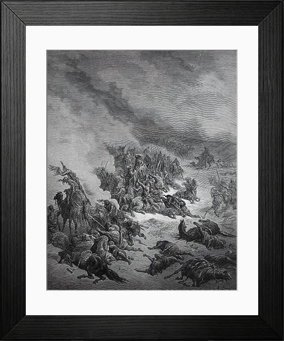 Framed Print : The Army of the Syrians in Assault, First Crusade, Historical, Digital Reproduction of an Original 19th century Artwork Framed Print : The Army of the Syrians in Assault, First Crusade, Historical, Digital Reproduction of an Original 19th century Artwork
