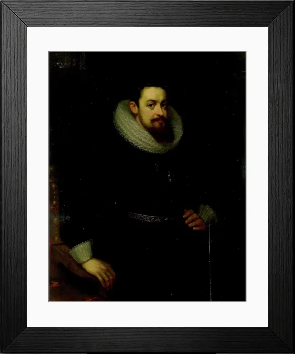 Framed Print : Portrait of Jeremias Boudinois, Gortzius Geldorp, 1610